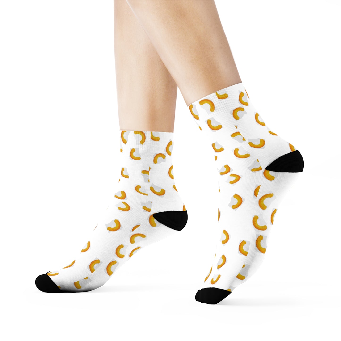 Cheezy Doodles - Crew Socks white