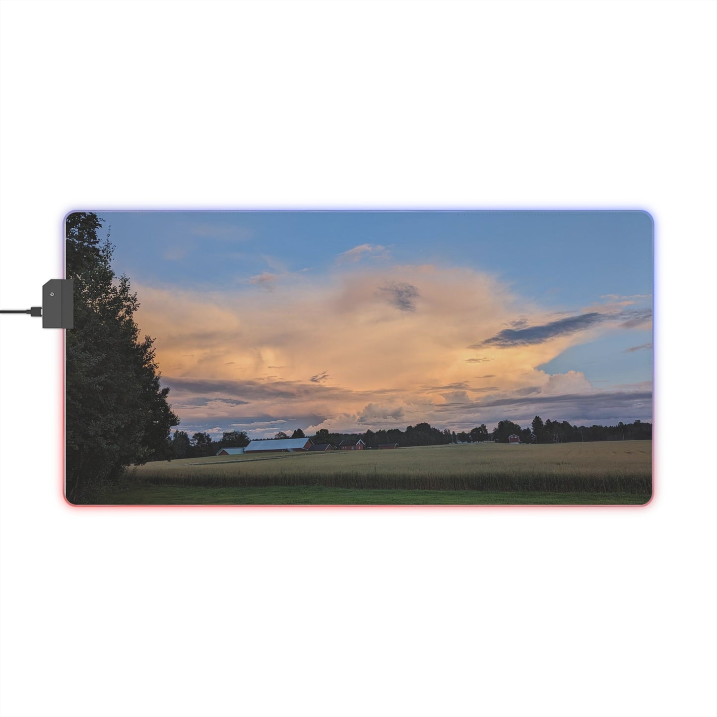 Norway - Countryside - LED Gaming Mouse Pad