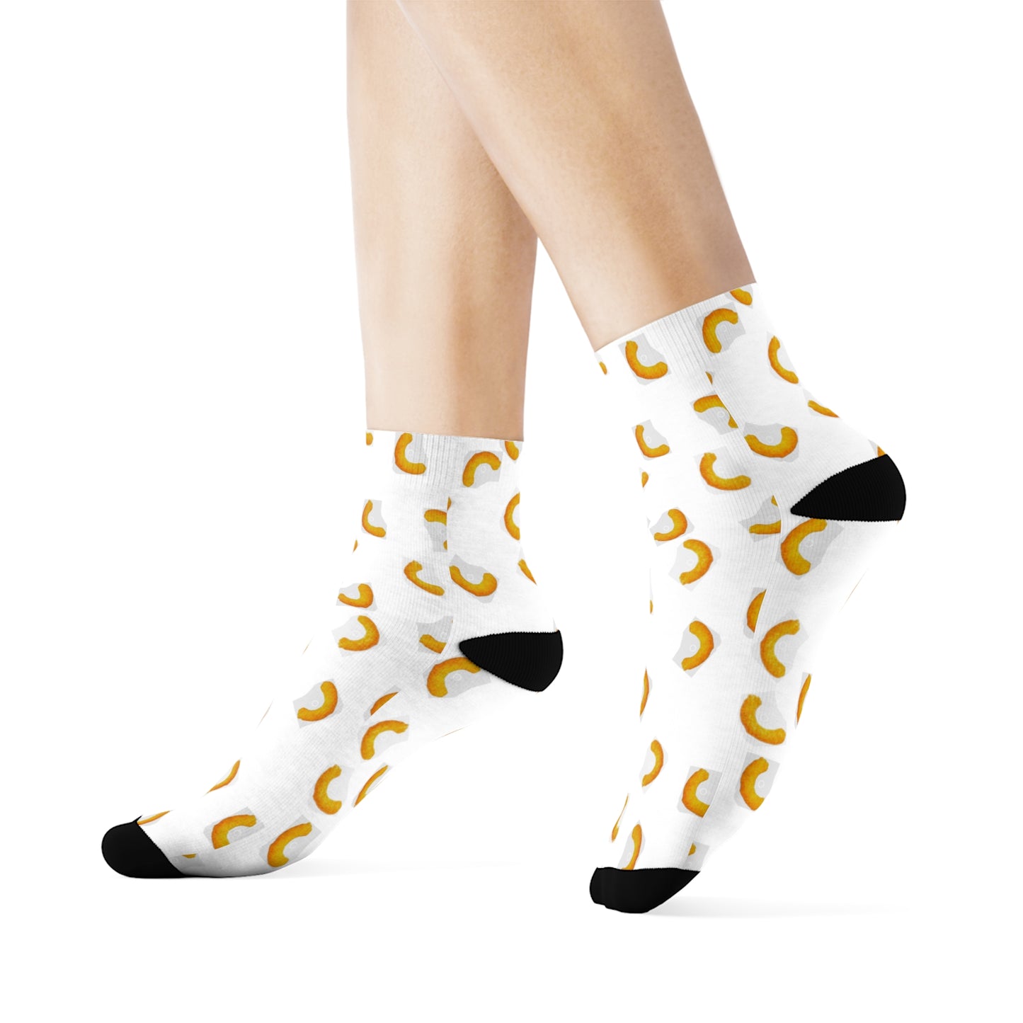 Cheezy Doodles - Crew Socks white