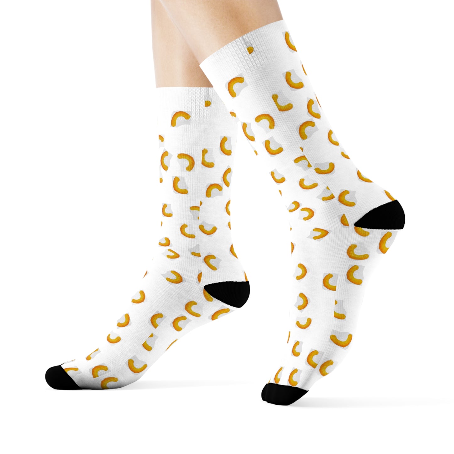 Cheezy Doodles - Crew Socks white