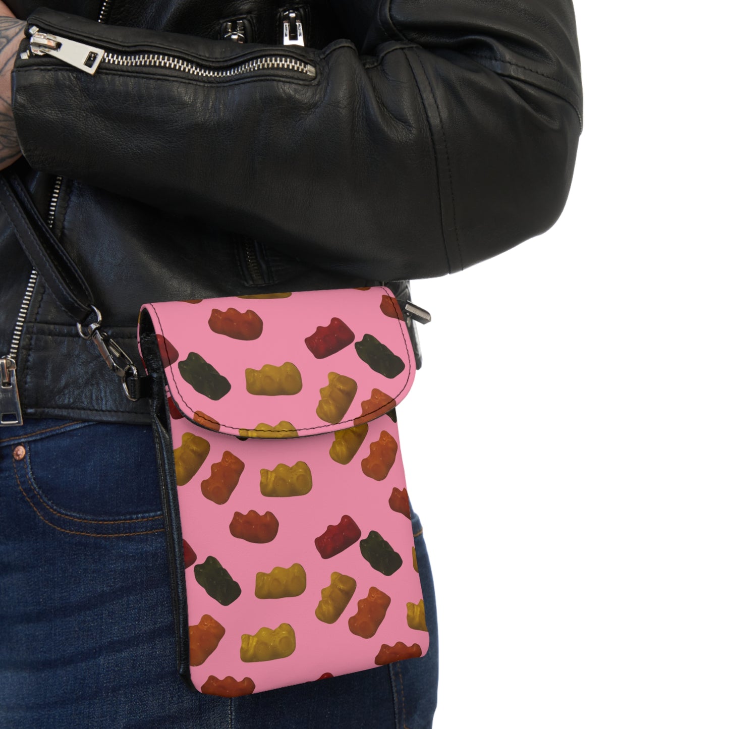Gummy Bears - Small Cell Phone Wallet - Pink