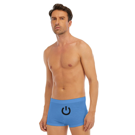 Turn me on - Blue - Men's Short Boxer Briefs