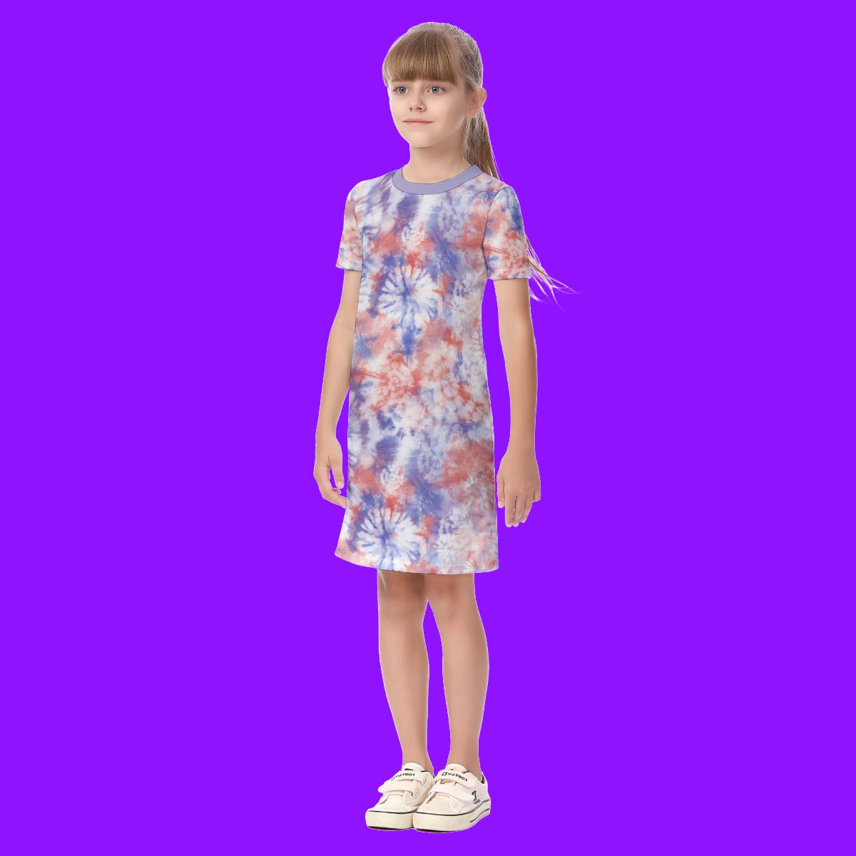 Short Sleeve Dress - Tie dye