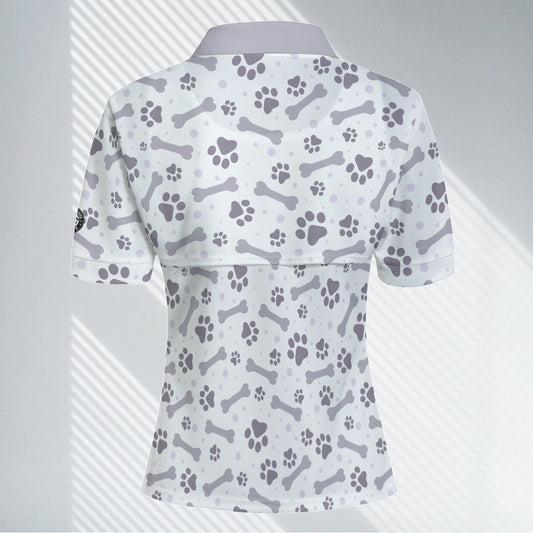 Dog Paw - Women's Casual Two-piece POLO Shirt
