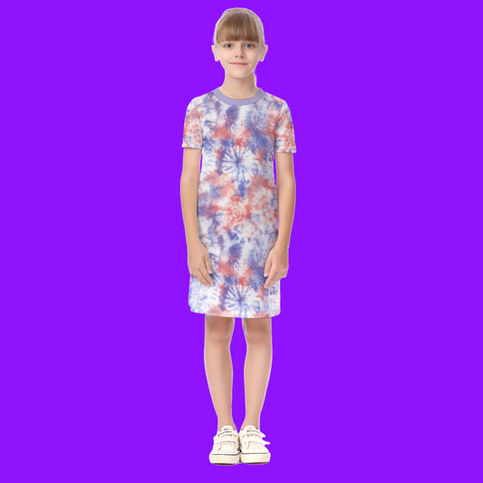 Short Sleeve Dress - Tie dye