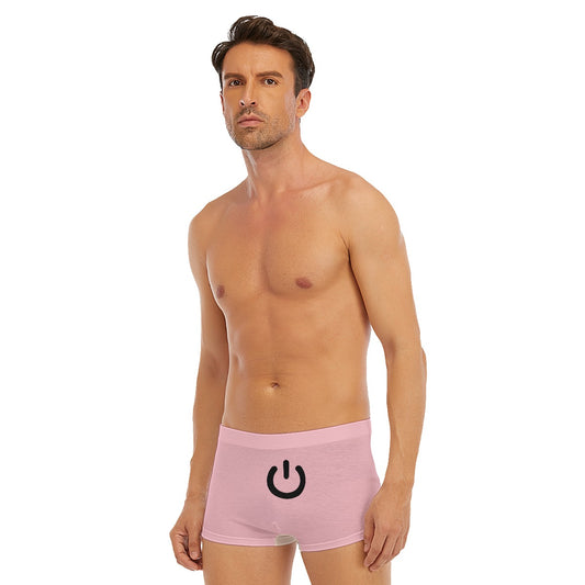 Turn me on - Pink -Men's Short Boxer Briefs