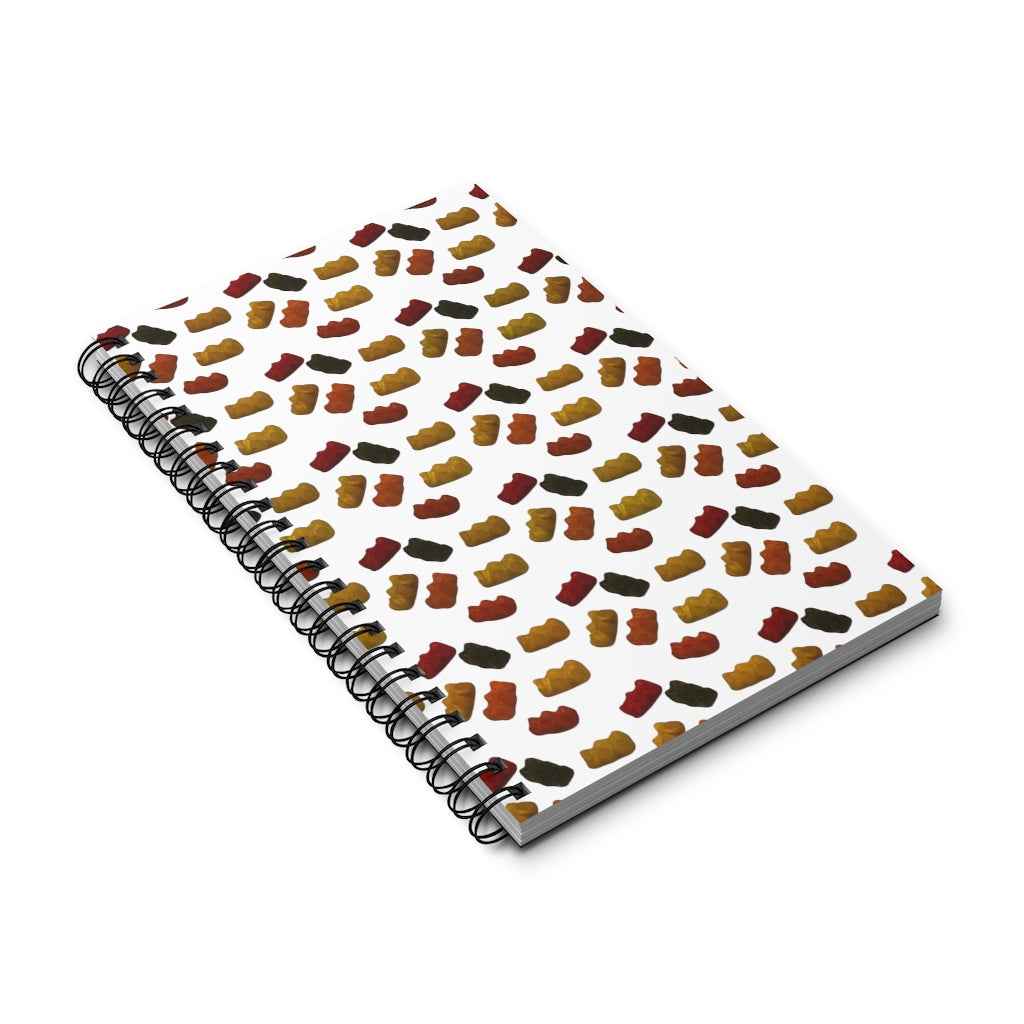 Gummy Bears - Spiral Journal -white