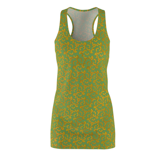 Cheezy doodles - Women's Racerback Dress - Green