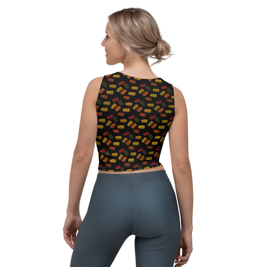 Gummy Bears - Crop Top - Black