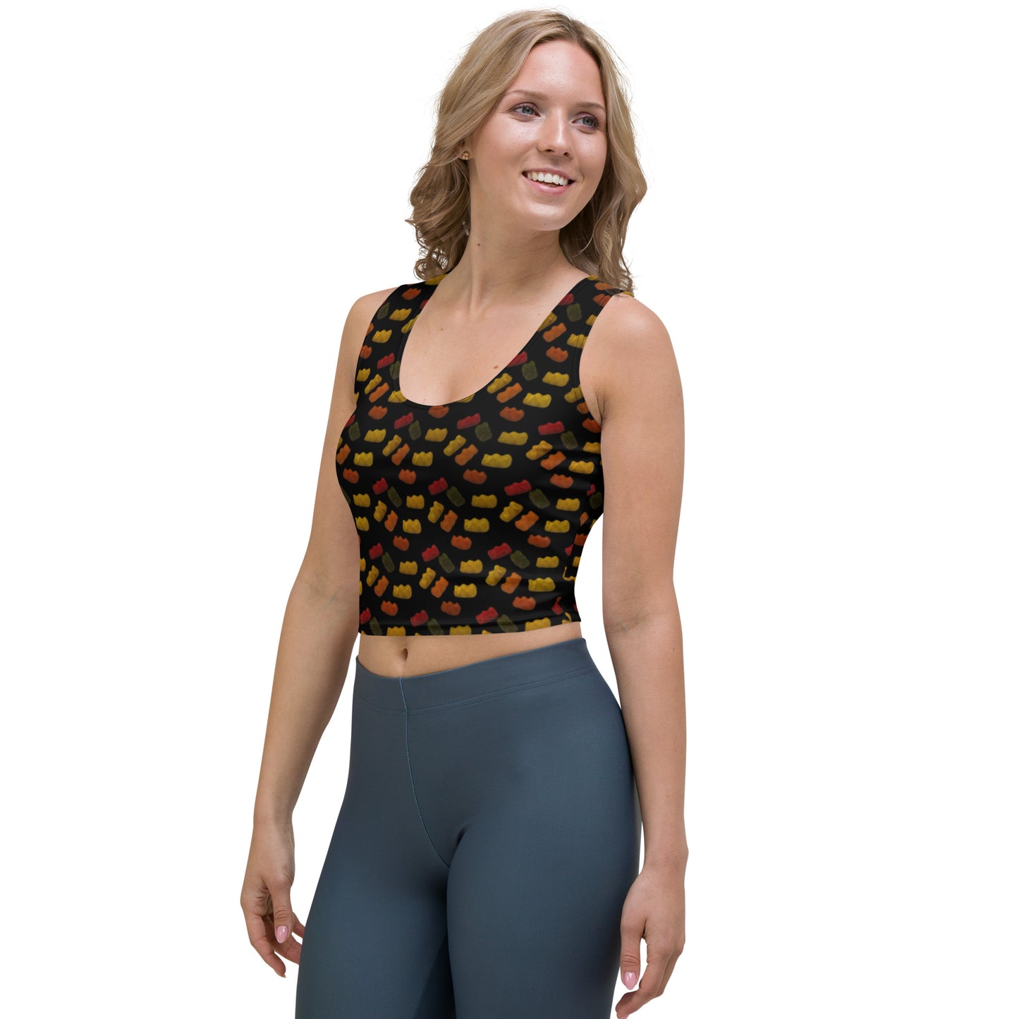 Gummy Bears - Crop Top - Black