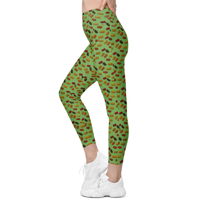 Gummy Bears - Leggings with pockets - Green