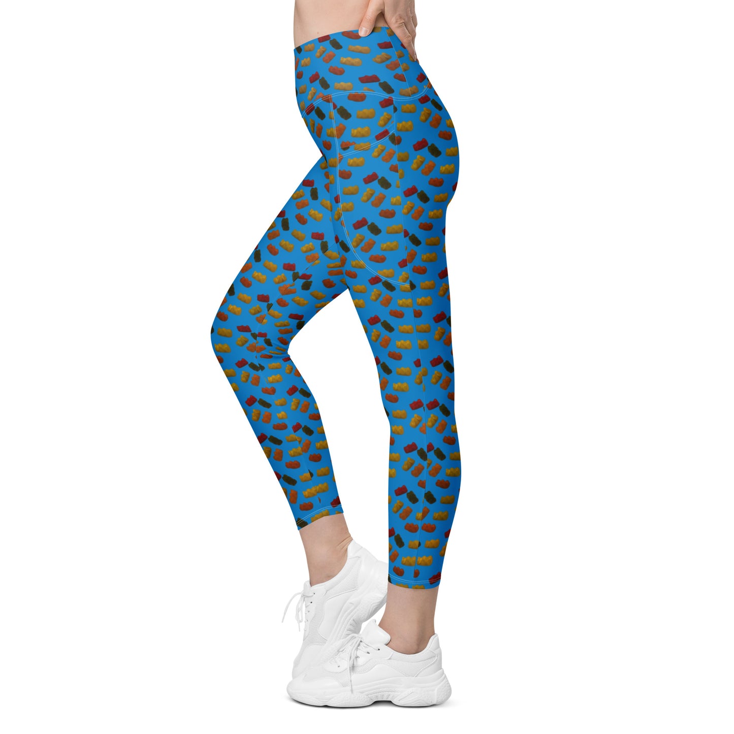 Gummy Bears - Leggings with pockets - Blue