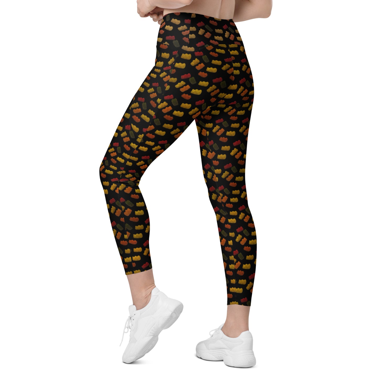 Gummy Bears- Leggings with pockets - Black