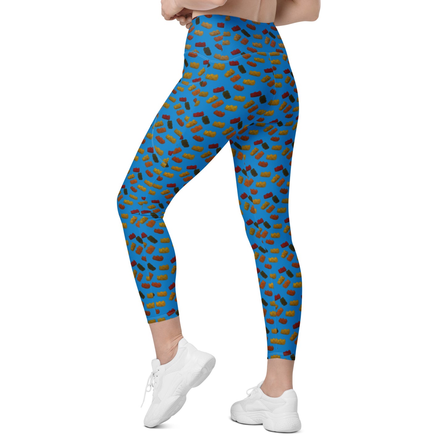 Gummy Bears - Leggings with pockets - Blue