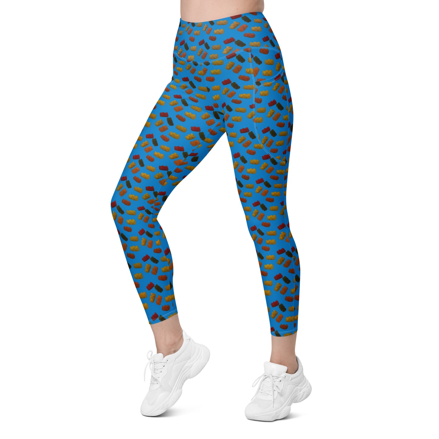 Gummy Bears - Leggings with pockets - Blue