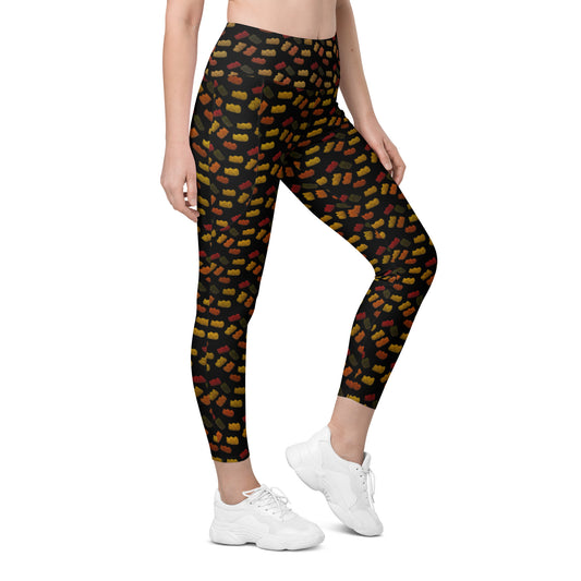 Gummy Bears- Leggings with pockets - Black
