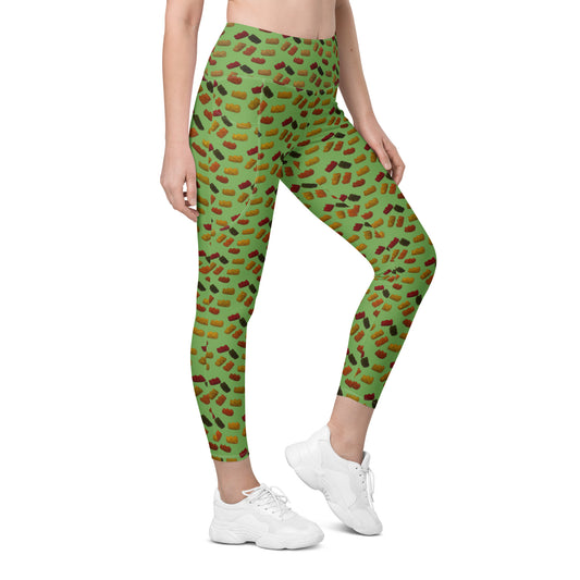 Gummy Bears - Leggings with pockets - Green