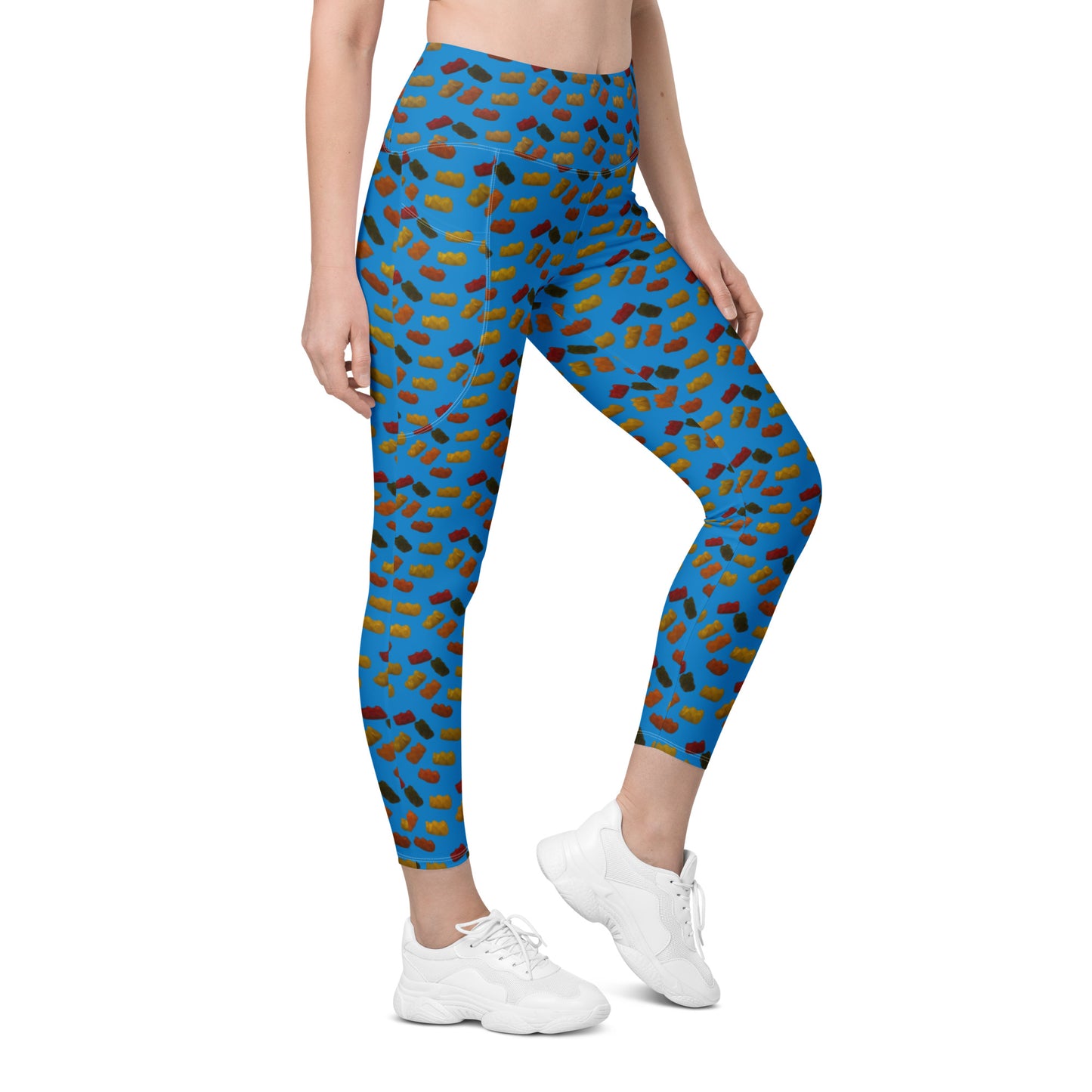 Gummy Bears - Leggings with pockets - Blue
