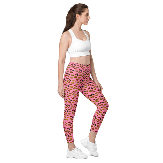 Gummy Bears - Leggings with pockets - Pink