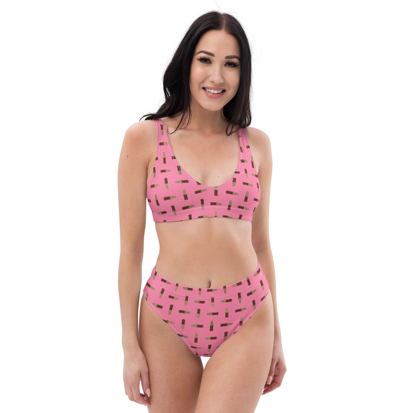 Cola - Recycled high-waisted bikini - Pink
