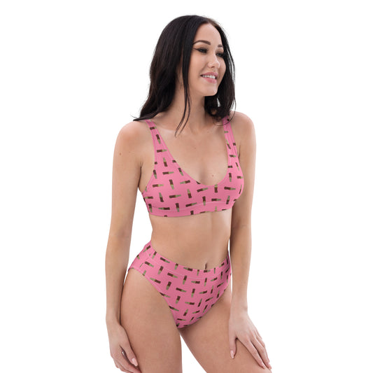 Cola - Recycled high-waisted bikini - Pink