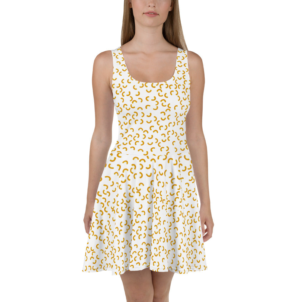 Cheezy doodeles - Skater Dress white