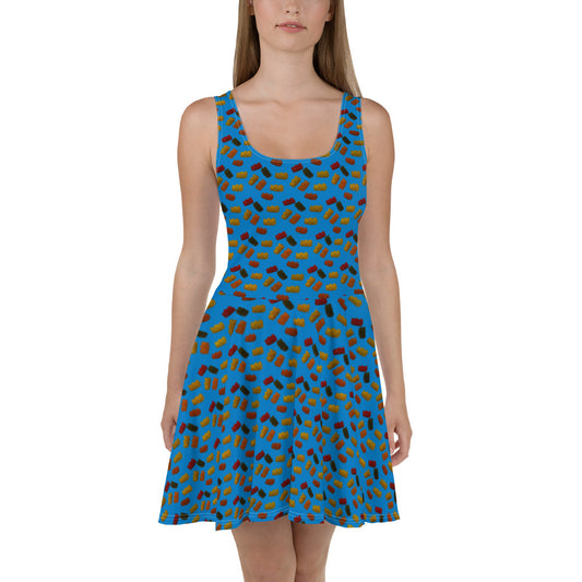 Gummy Bears - Skater Dress - Blue