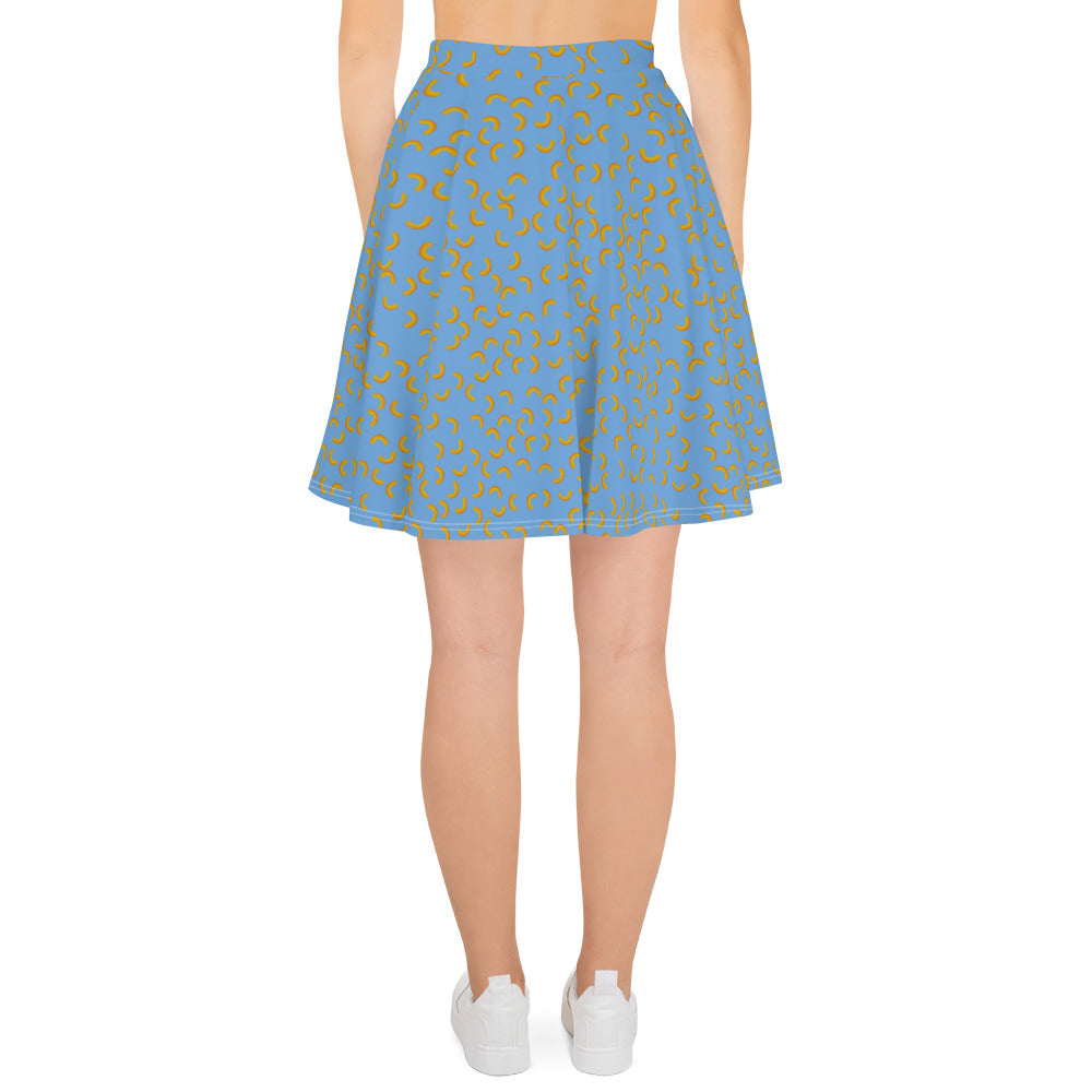Cheezy doodels - Skater Skirt blue
