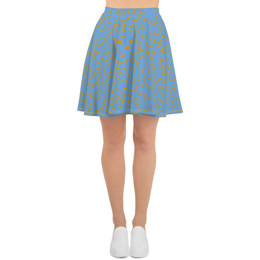 Cheezy doodels - Skater Skirt blue