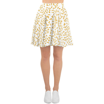 Cheezy doodels - Skater Skirt White