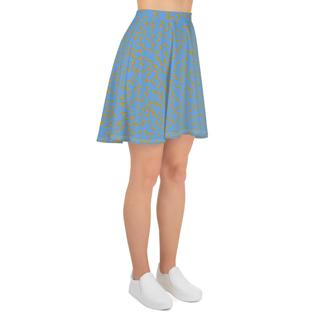 Cheezy doodels - Skater Skirt blue