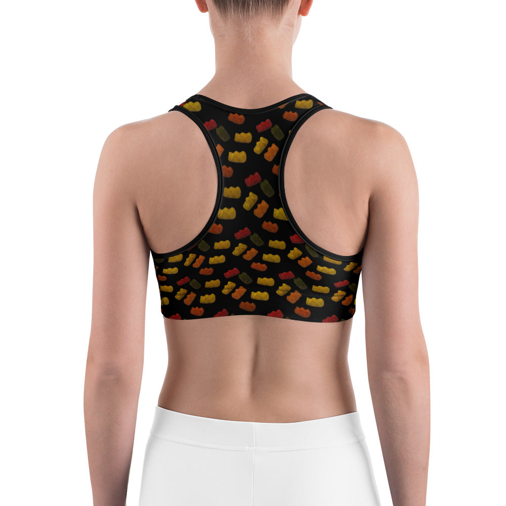Gummy Bears - Sports bra - Black