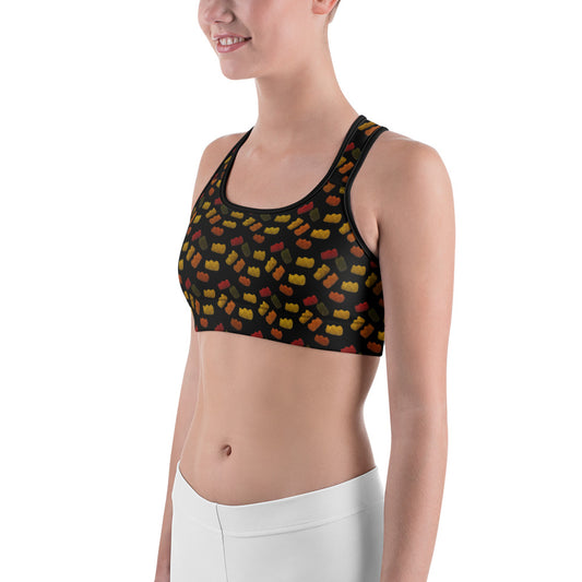 Gummy Bears - Sports bra - Black