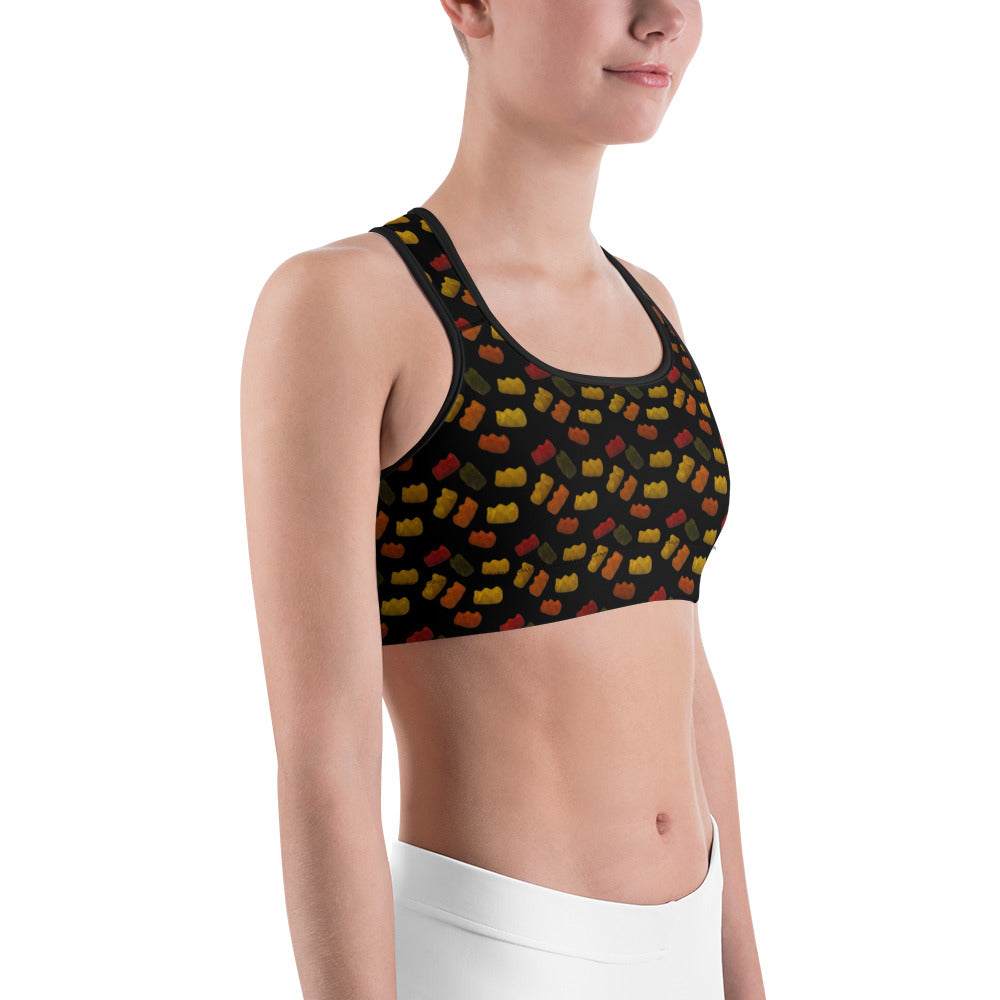 Gummy Bears - Sports bra - Black
