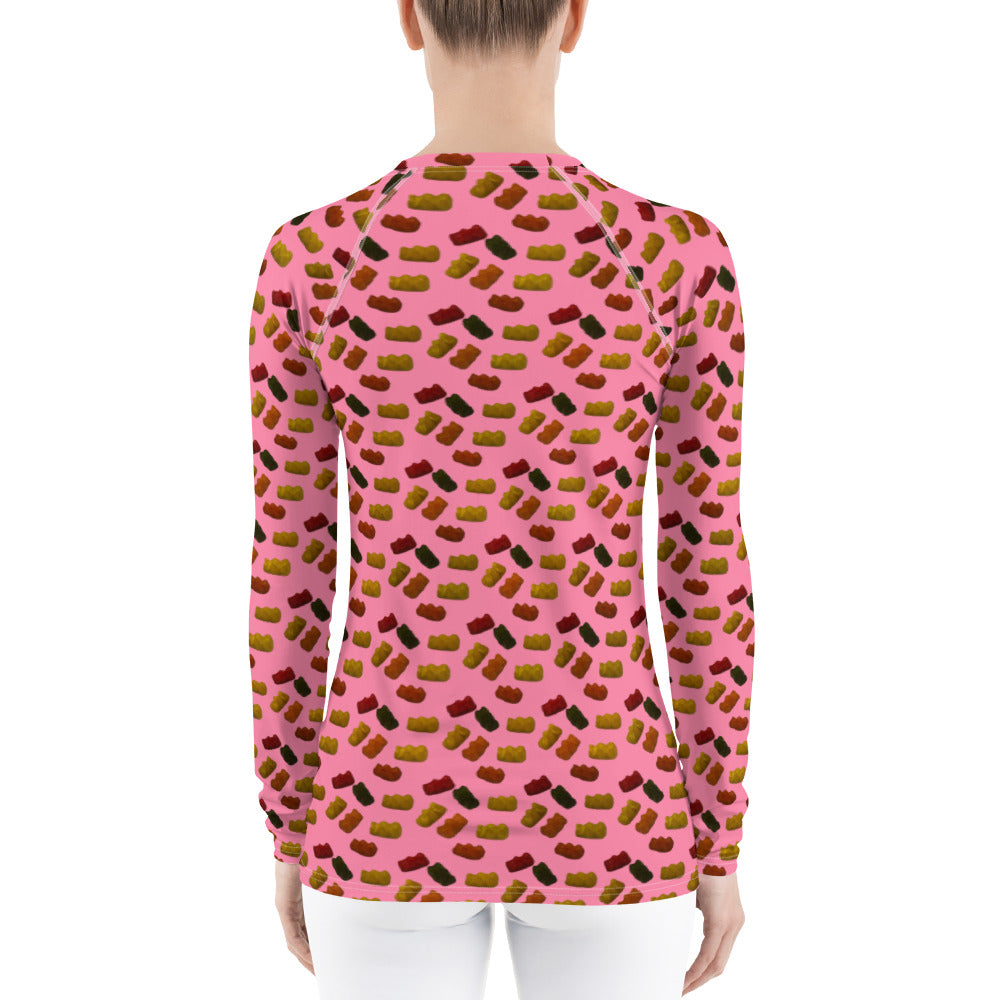 Gummy Bears - Women's Rash Guard - Pink
