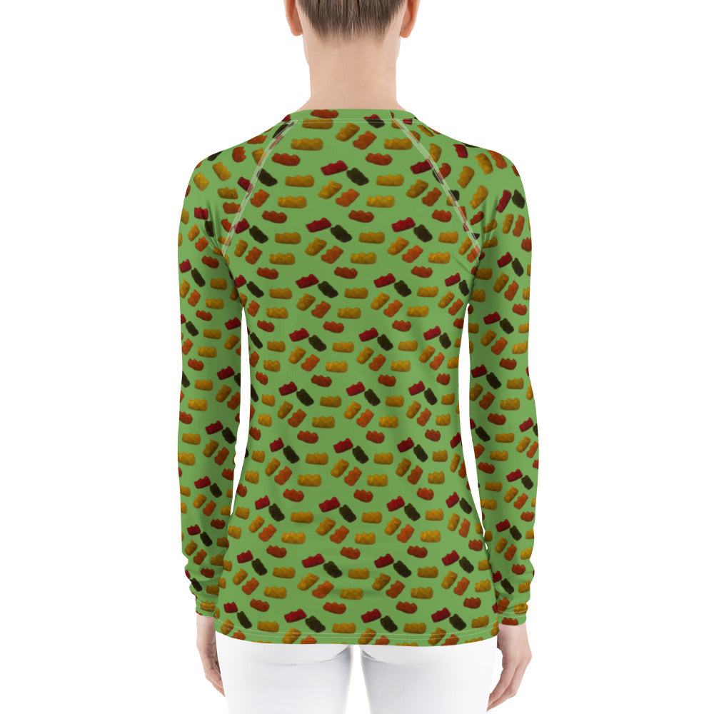 Gummy Bears - Women's Rash Guard - Green