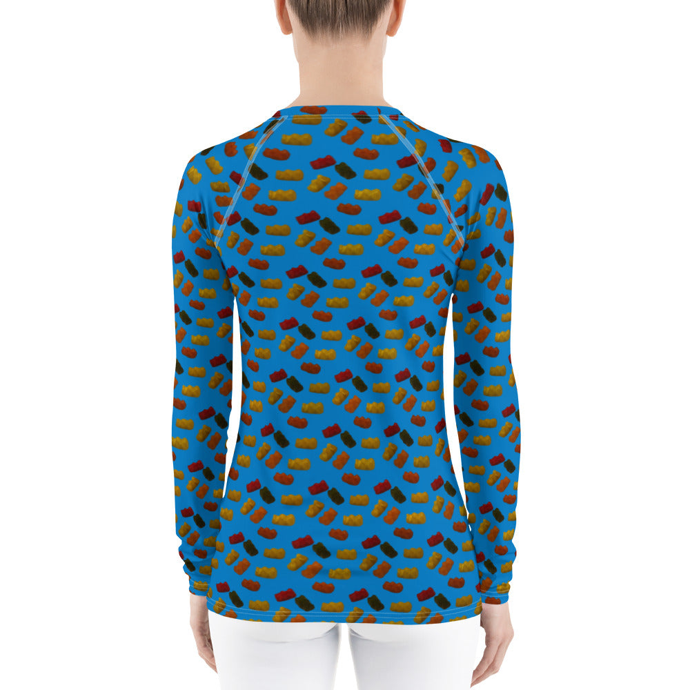 Gummy Bears - Women's Rash Guard - Blue