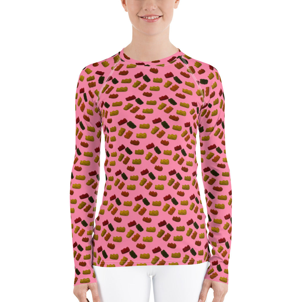 Gummy Bears - Women's Rash Guard - Pink