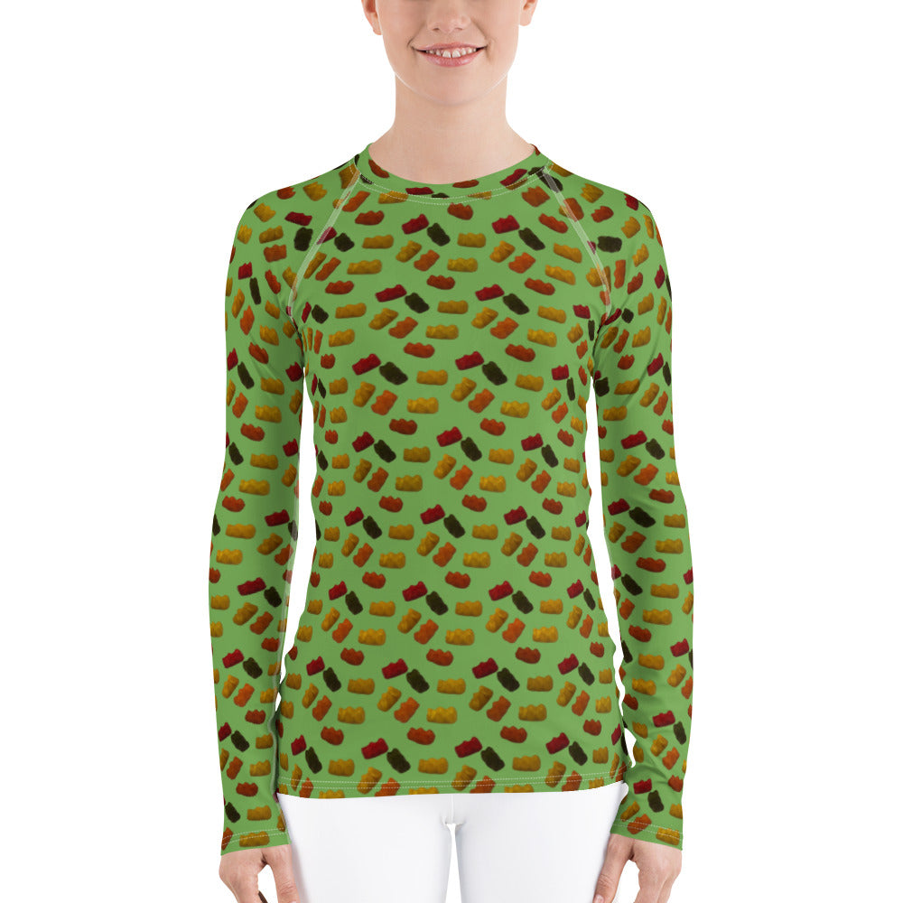 Gummy Bears - Women's Rash Guard - Green