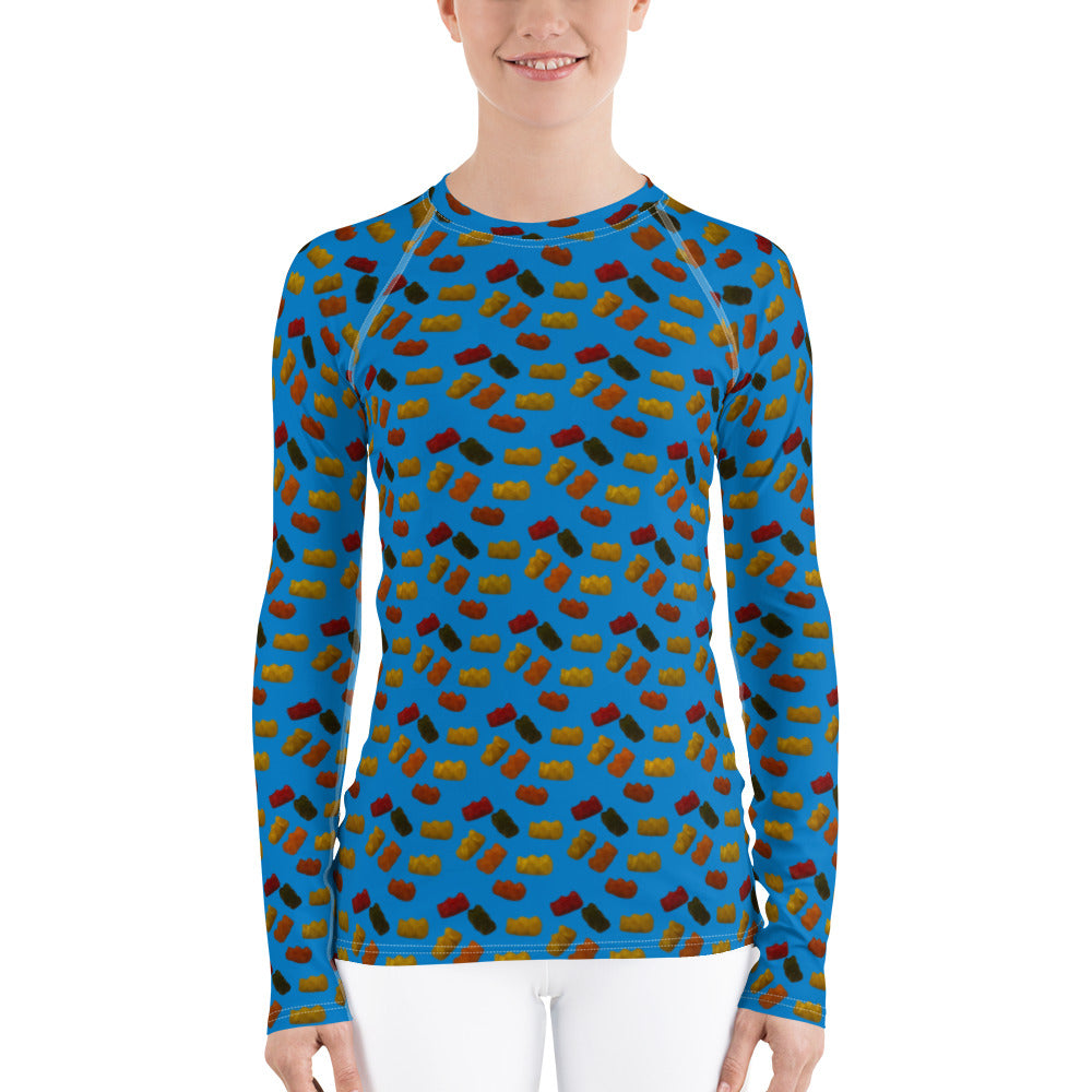 Gummy Bears - Women's Rash Guard - Blue