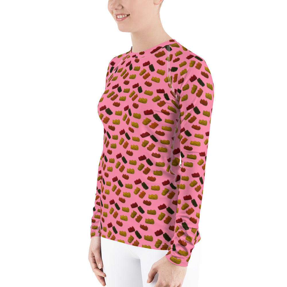 Gummy Bears - Women's Rash Guard - Pink
