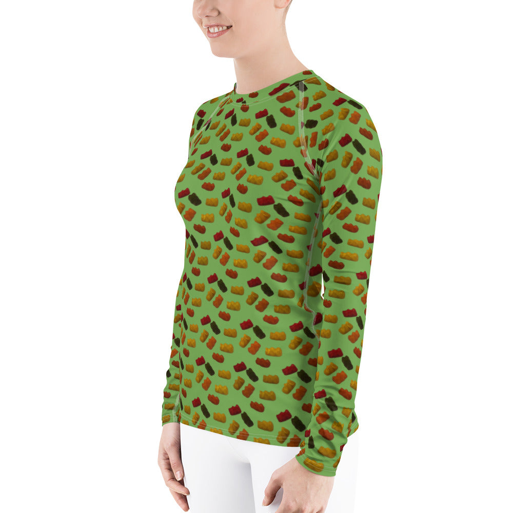 Gummy Bears - Women's Rash Guard - Green