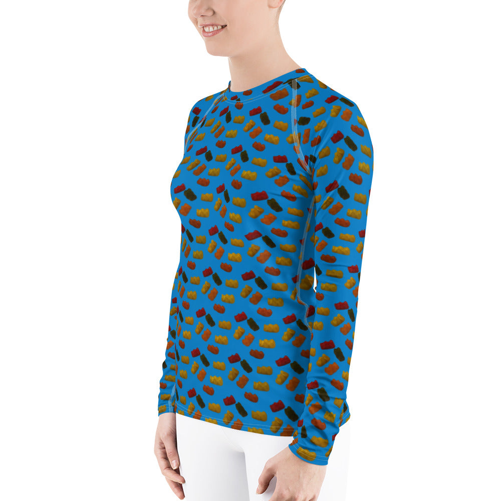 Gummy Bears - Women's Rash Guard - Blue