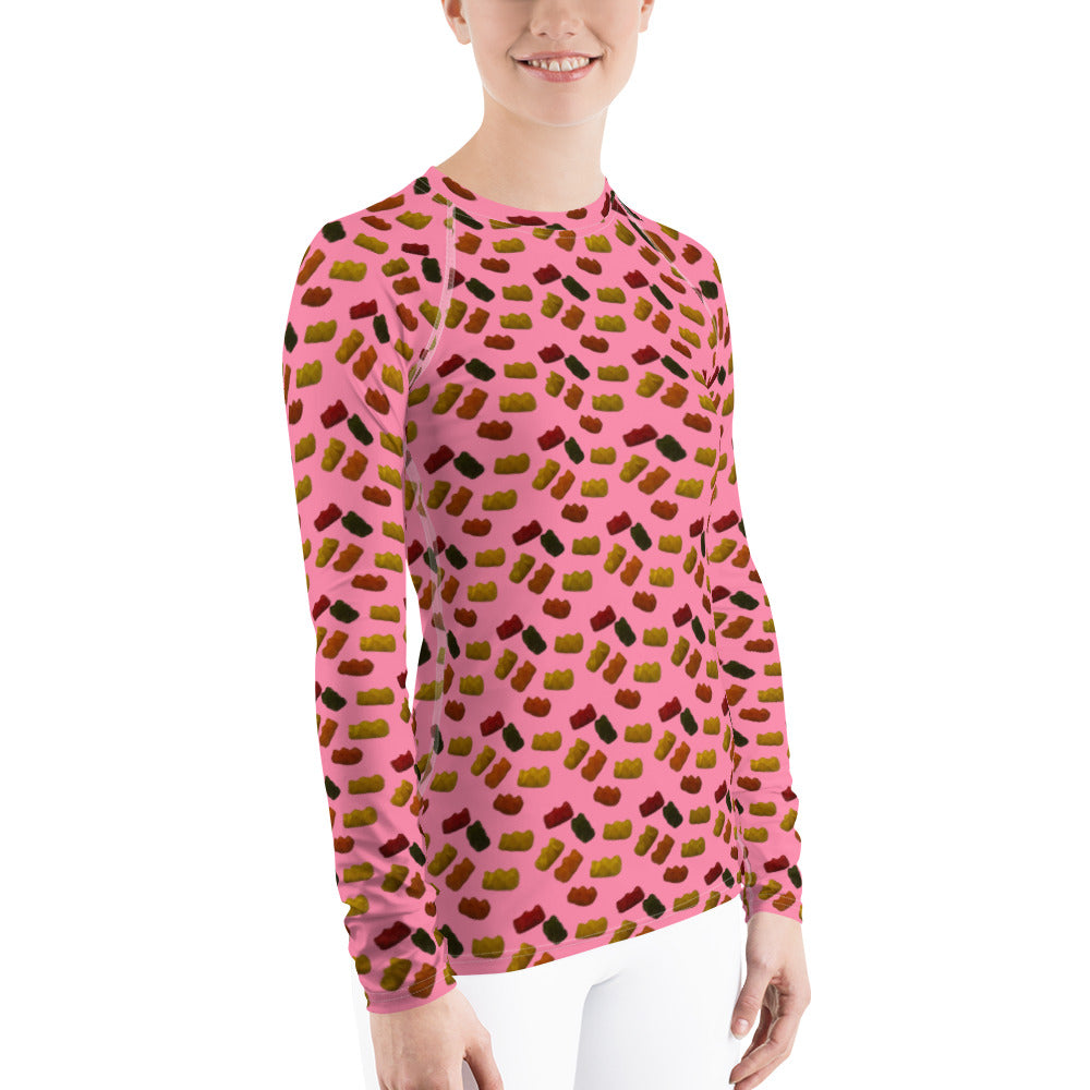 Gummy Bears - Women's Rash Guard - Pink