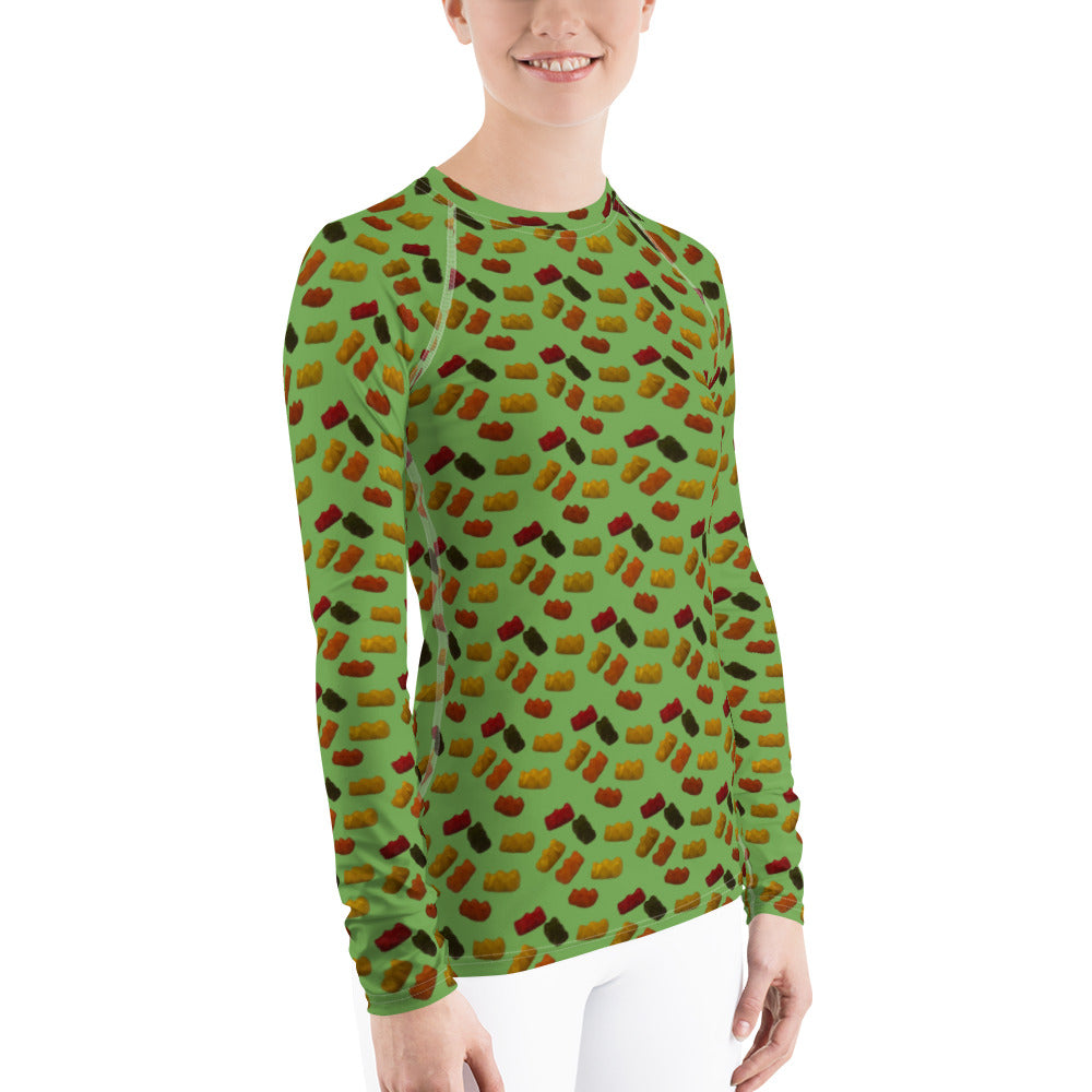 Gummy Bears - Women's Rash Guard - Green