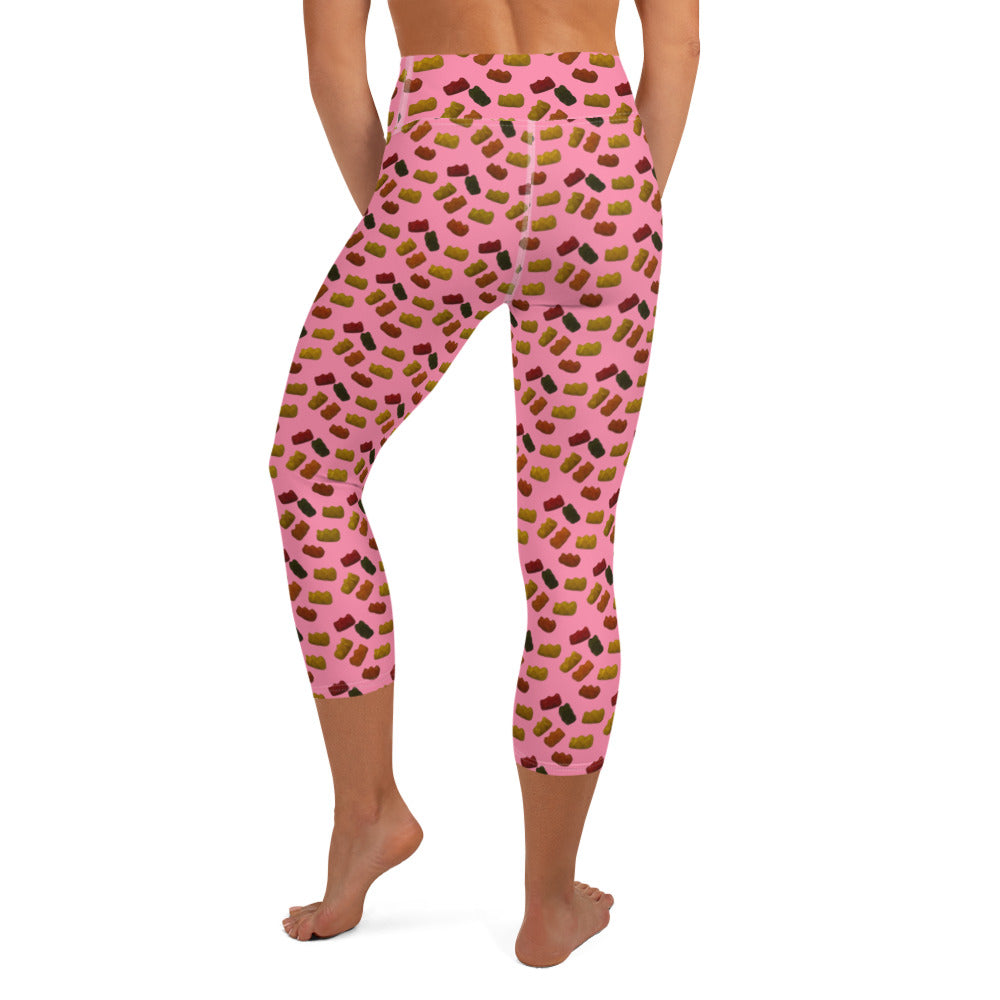 Gummy bears - Yoga Capri Leggings - Pink