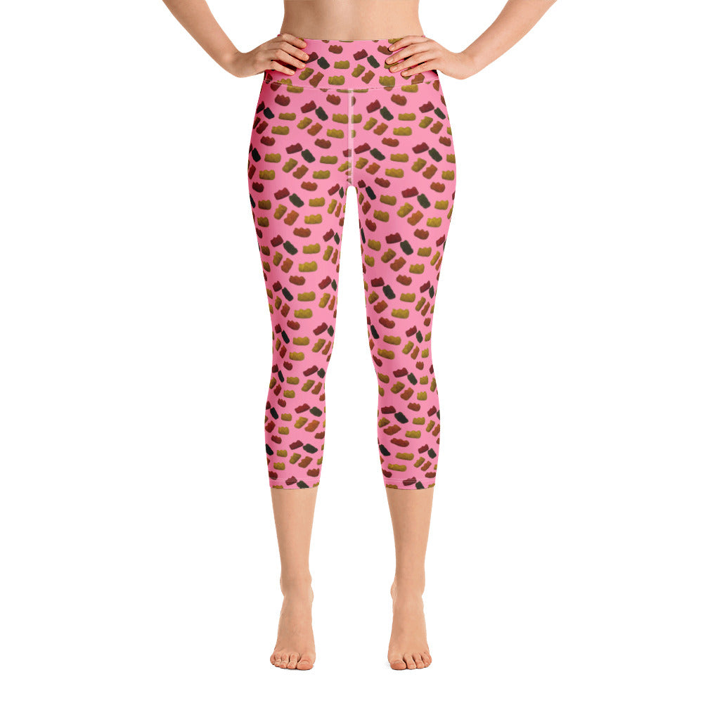 Gummy bears - Yoga Capri Leggings - Pink