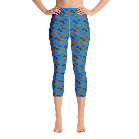 Gummy bears - Yoga Capri Leggings -Blue