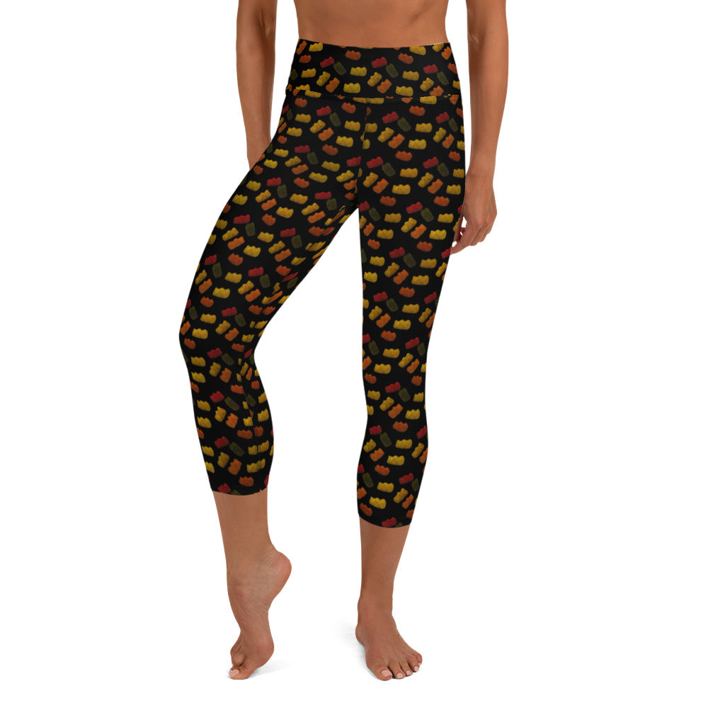 Gummy bears - Yoga Capri Leggings - Black