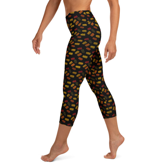 Gummy bears - Yoga Capri Leggings - Black